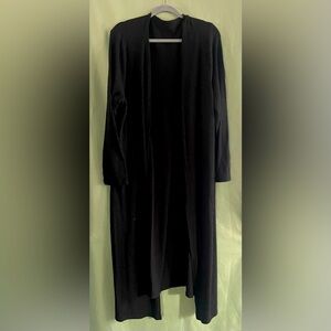 Long black duster